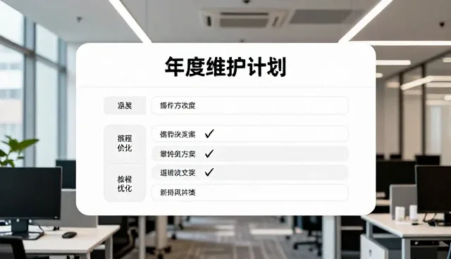 年度维护计划如何提升业务效率与资源分配精准度